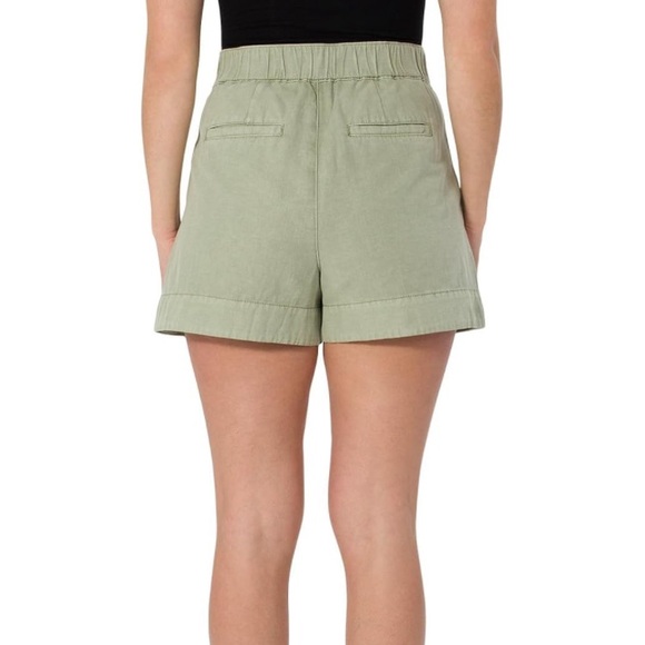 MSRP: $158 Joie Ladies Pleated Short Size XL Faded Cactus Cotton Linen Blend - Picture 2 of 8